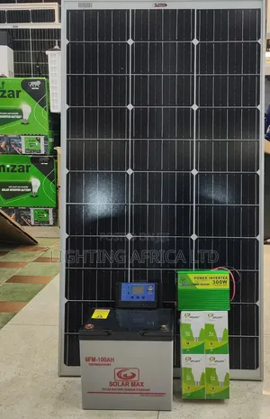 150 Watts Solar - 100ah Battery - 300w Inverter - 20a Controller Kit