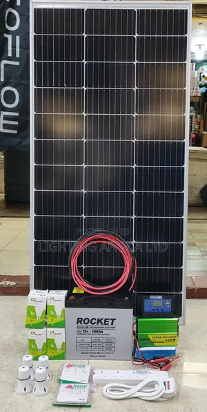 Top Quality Package 150 Watts Solar -100ah Gel Battery - 300w Inverter