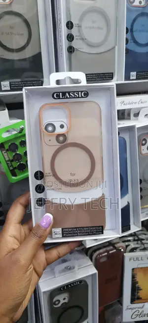 Teryii Matte Magnetic 2 in 1 Clear Case for iPhone 13 -Brown
