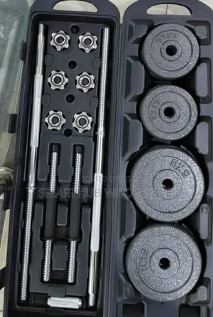 York 50kg Barbell Dumbbell Set