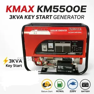 3kva Kmax Petrol Engine Key Start Powerful Generator 15l Tank