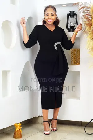 Trendy Black Fitting Dress/Graduation Black Dress/Funeral Dress