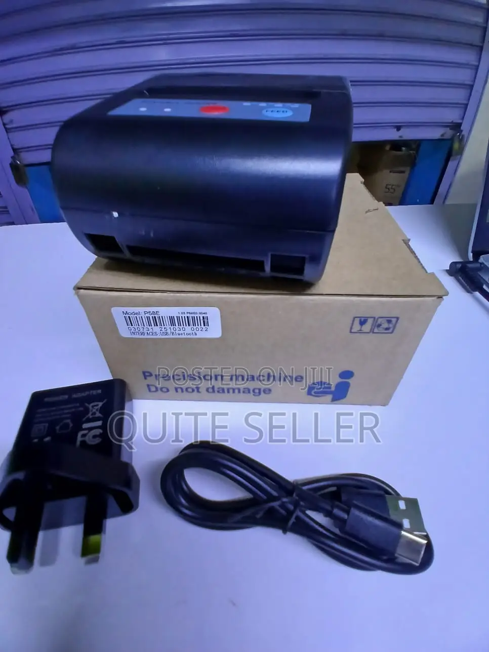 P58e 58mm Bluetooth Thermal Receipt Printer Fast Cordless Billing