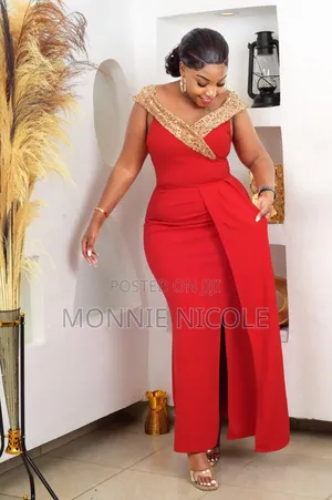 Red Evening Gown/Dinner Dress/Graduation Gown