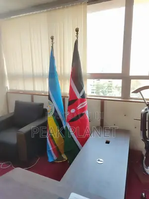 Decorative Gold Flag Stand