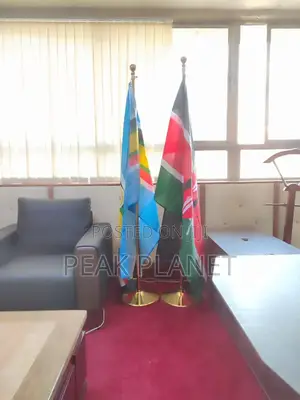 Executive Golden Flag Stand