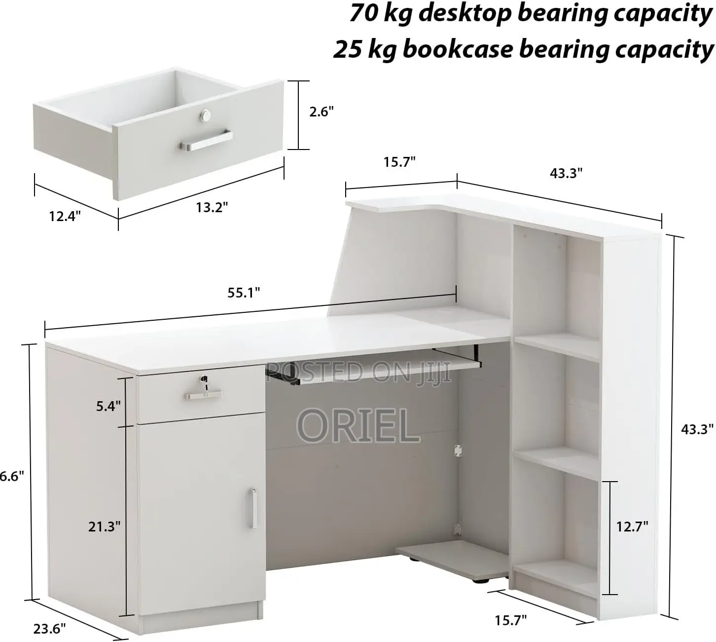 Reception Tables; Classic Rectangular Reception Table for Office