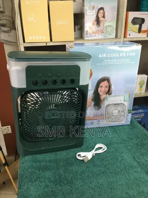 Portable Humidifier Air Cooler Fan With Mist & Led Lights