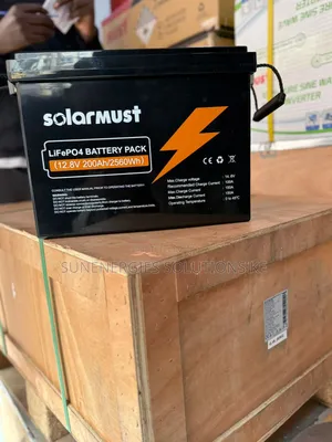 2.56kwh 12v Solar Must Lithium Battery