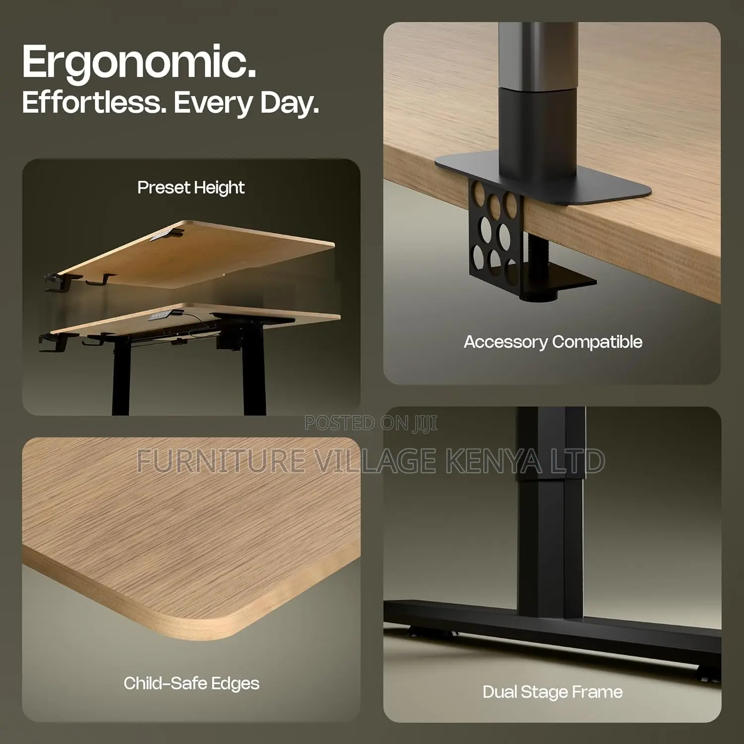 Electric Standing Desk| Height Adjustable Table For Office Work