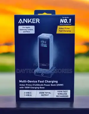 Anker Prime 27650mah Power Bank 250w A1340p11 With 100w Charging Base