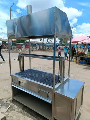 Classic Nyama Choma Grill With Smoke Canopy
