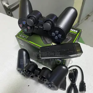 Black Wireless Gamepad With Receiver