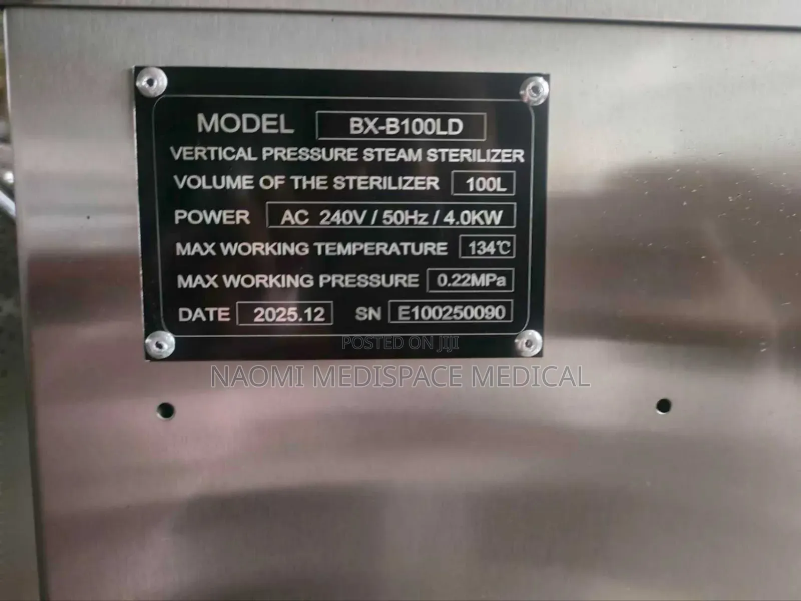Bx-B100ld 100l Autoclave Sterilizer