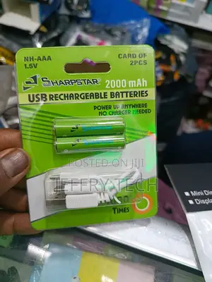 Sharpstar 2x Aaa 2000 Mah 1.5v Usb Rechargeable Battery – Li-Ion Aa U