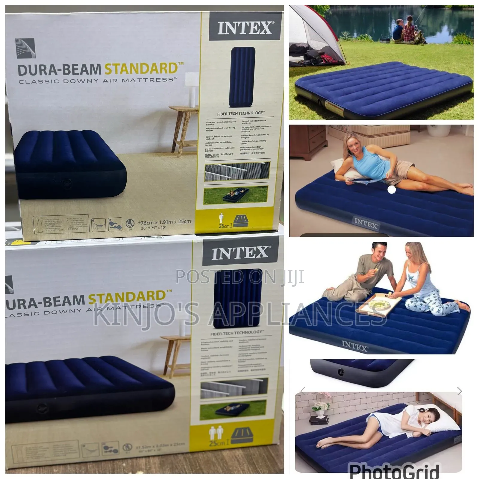 Intex 2.5*6 Inflatable Mattress With Pump