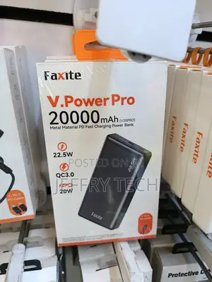 Faxite V.Power Pro 20000mah Power Bank, a Portable Charger Used