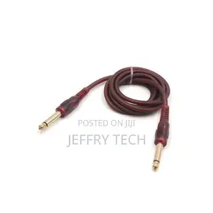 6.5mm Dual 1/4 Inch Male to Male TRS Stereo Audio Y Cable Cord 1.5m