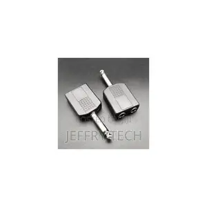 2pcs Guitar Amplifier Microphone 6.5 Male to 3.5 Double Female Socket