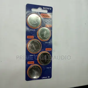 5pcs Sony Coin Cell Battery Cr2430 3v Lithium
