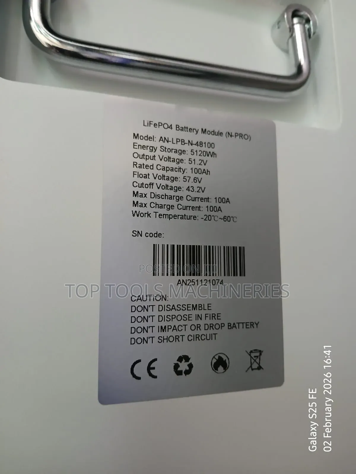 Beacon 5kw 51.2v Lithium Battery