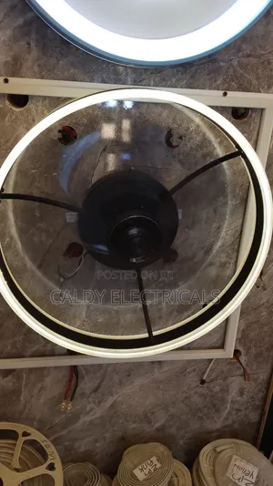 Modern Flush Mount Led Ceiling Light With an Integrated Fan F3w
