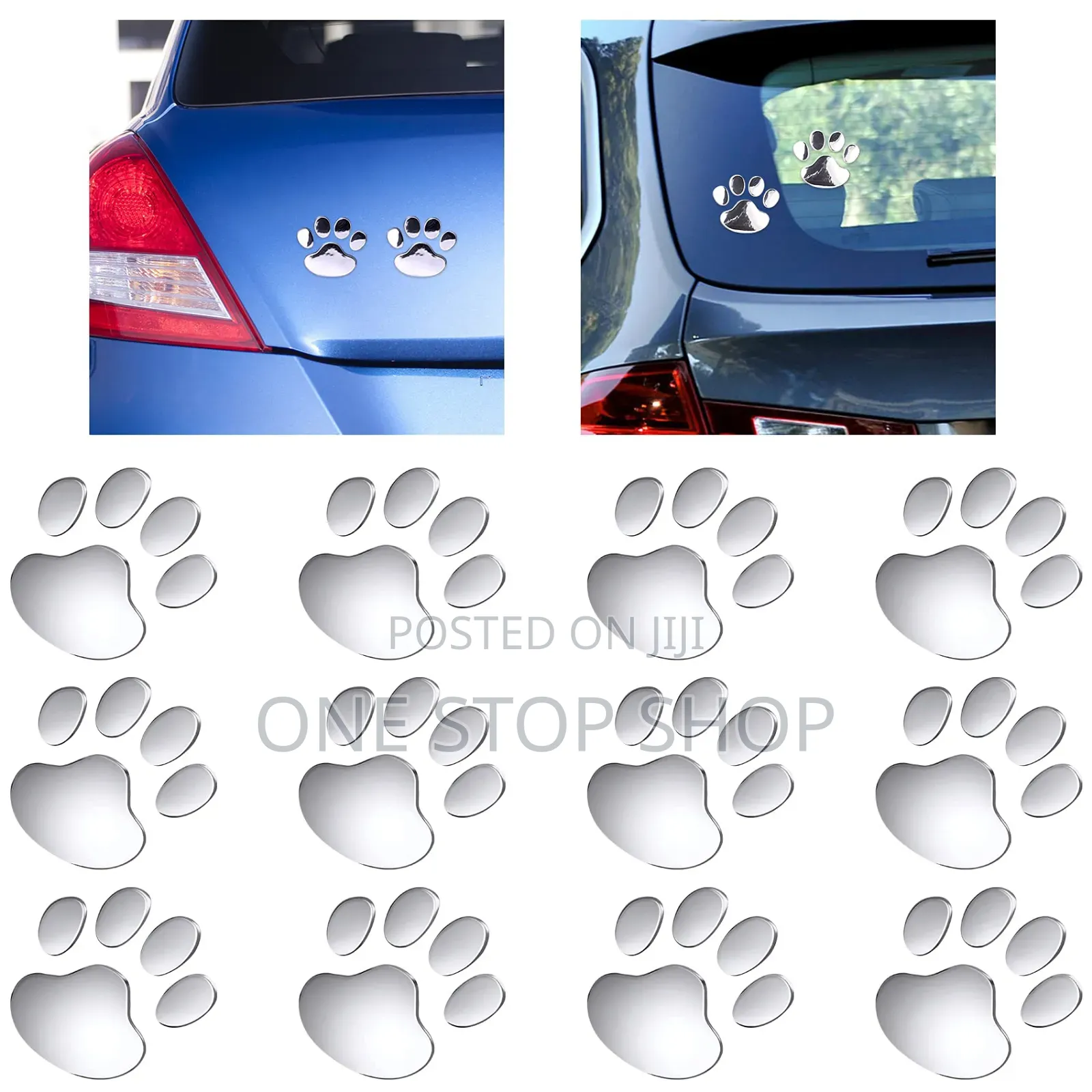 4pc Chrome Creative Decals