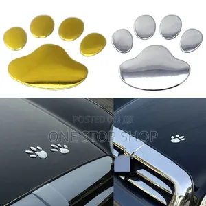 4pc Footprint Sticker for Window Bumper Body Decal Sticker