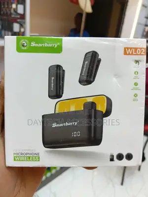 Smartbarry Dual Wireless Lavalier Microphone - Black