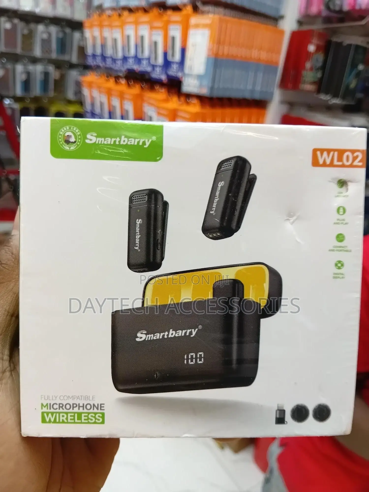Smartbarry Dual Wireless Lavalier Microphone - Black