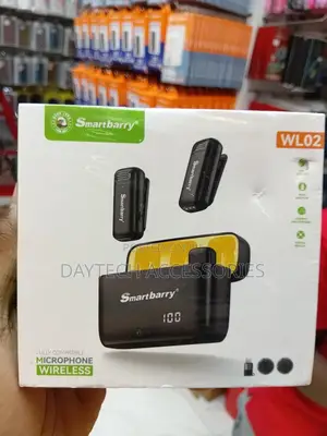 Smartbarry Dual Wireless Lavalier Microphone - Black