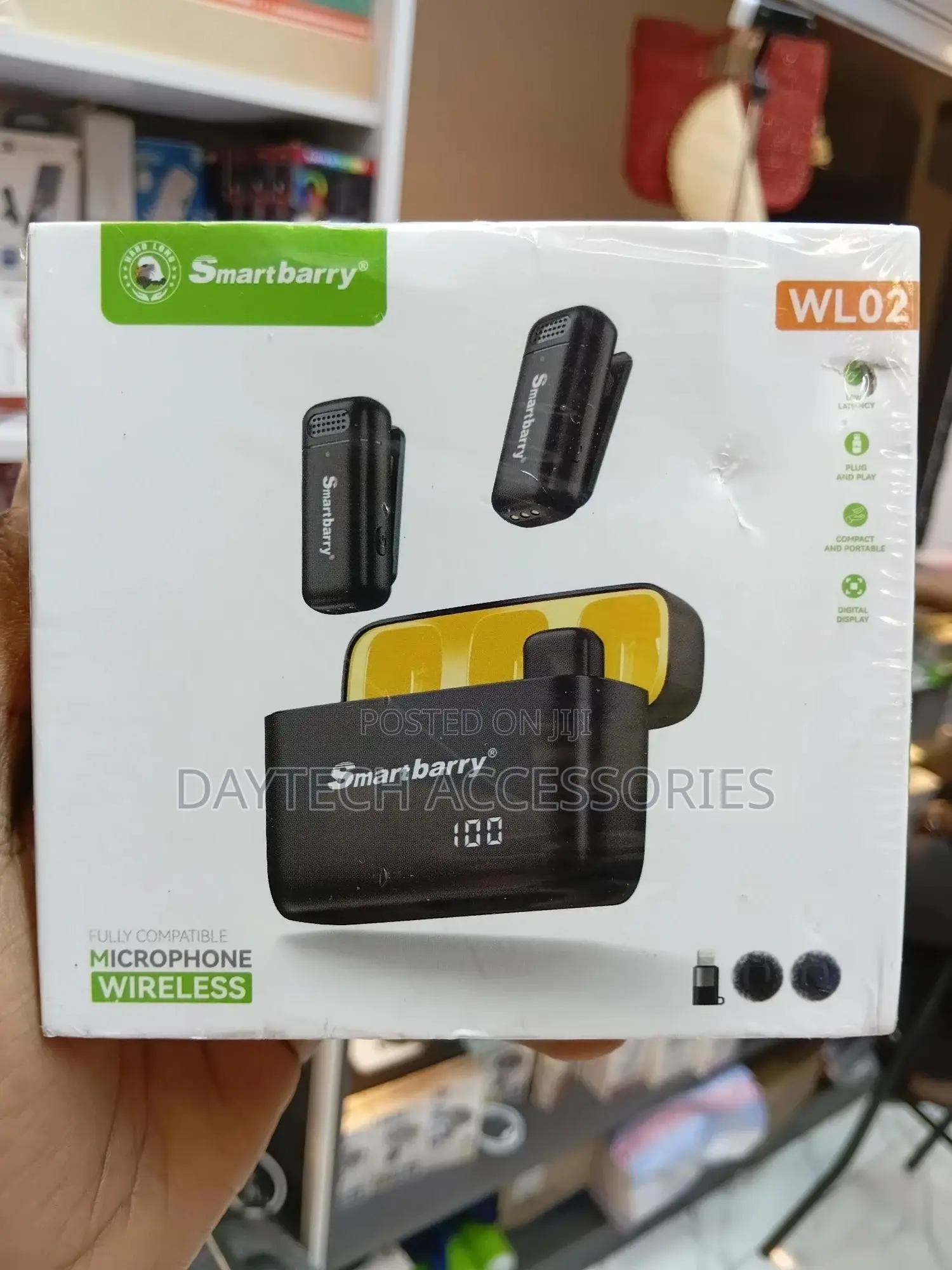 Smartbarry Dual Wireless Lavalier Microphone - Black