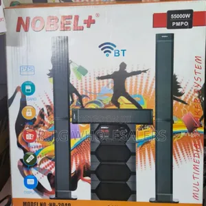 Nobel Tall Boy Speakers-Bt Hometheare-55000w Pmpo- Nb 2040
