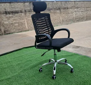 Secretarial Office Chair With Headrest
