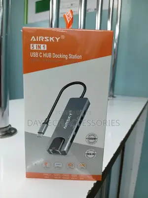 Airsky 5 in 1 Usb-C Docking Station for Laptop [Hc-13m]