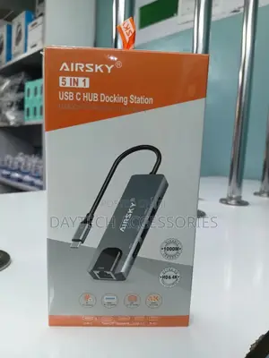 Airsky 5 in 1 Usb-C Docking Station for Laptop [Hc-13m]