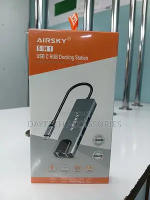 Airsky Usb-C 5 in 1 Docking Station for Laptop - Grey