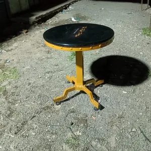 Hotel Table or Restaurant Table, Powder Coated Gold 
