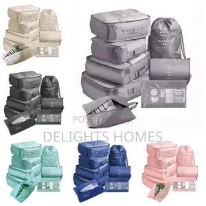 7pc Set Travel Suitcase Organizer