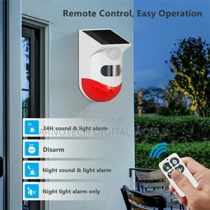 Motion Detector Remote Control Solar Energy Infrared Alarm