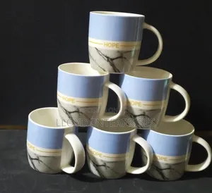 6pcs Blue Pamb Tea Mugs
