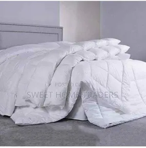 Single Piece White Striped Duvet Pure Cotton
