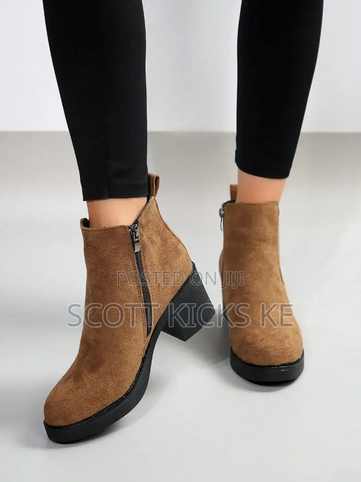 Short Ankle Ladies Chunky Boots