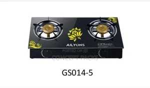 Ailyons 2 Burner Gas Cooker Glass