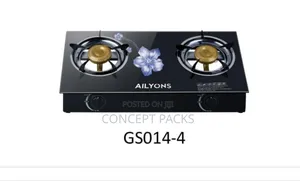 Ailyons 2 Burner Gas Cooker Glass