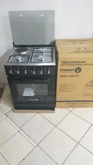 Volsmart 60 by 60 3 Gas + 1 Electric Standing Cooker