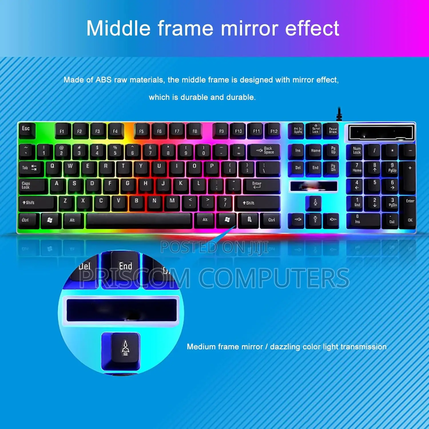RGB Backlight Gaming Keyboard and Mouse, 2 in 1 Gaming Keyboard Mouse