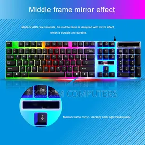 RGB Backlight Gaming Keyboard and Mouse, 2 in 1 Gaming Keyboard Mouse