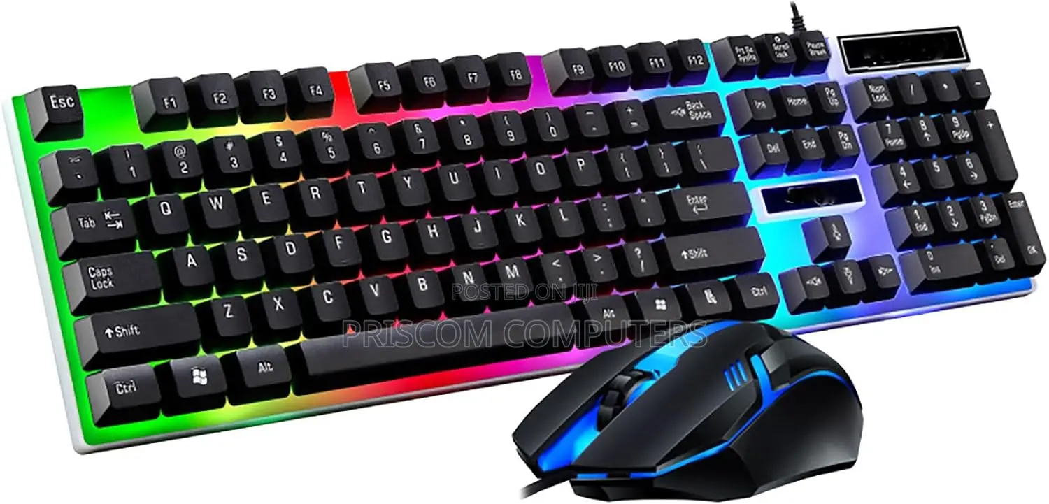 RGB Backlight Gaming Keyboard and Mouse, 2 in 1 Gaming Keyboard Mouse
