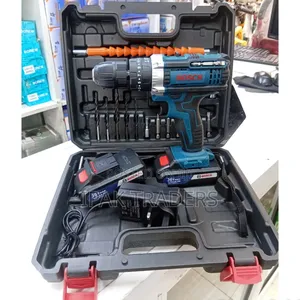Bosch 48v Impact Cordless Drill With 2 Battery Bits, Accessories